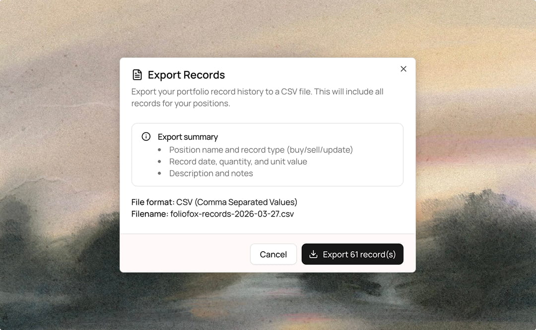 Export Records