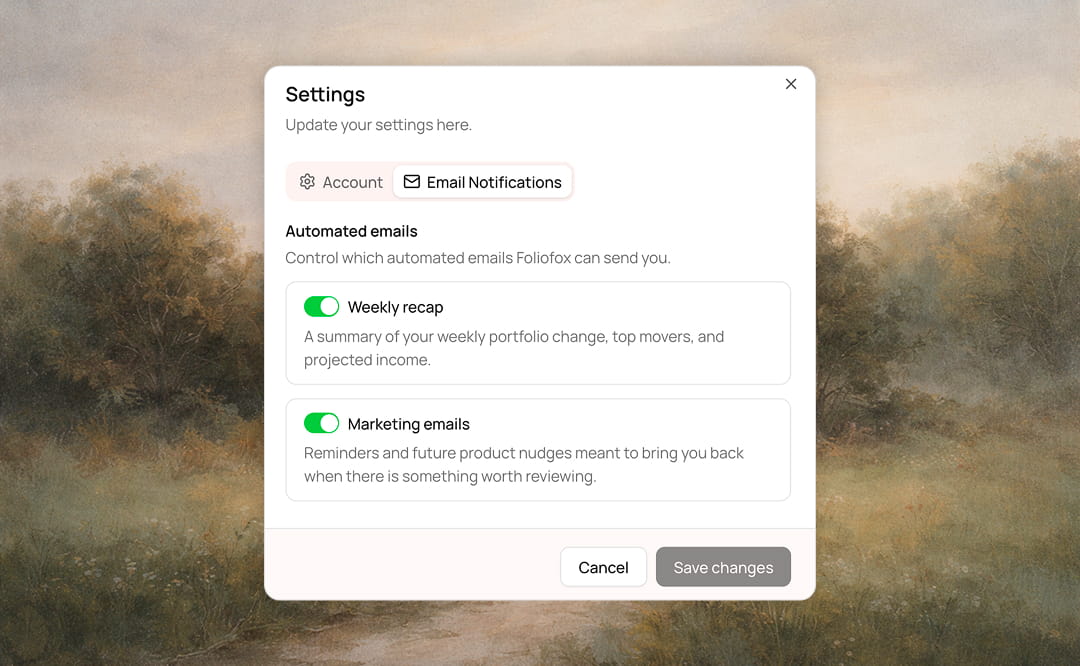 Automatic Email Preferences