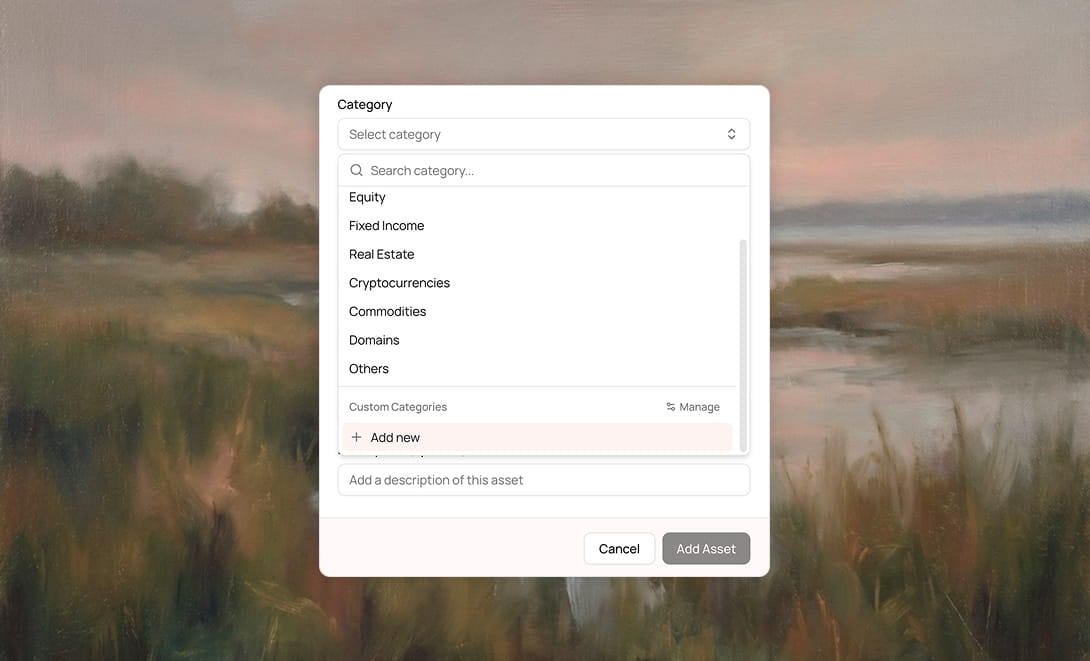 Custom Categories